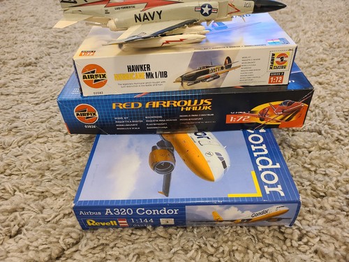 Airfix planes built job - airfix, lot