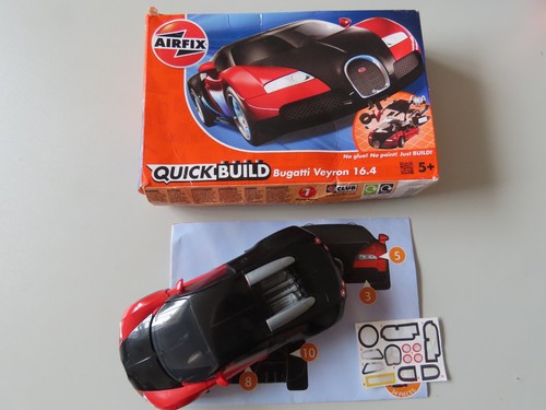 Airfix quick build bugatti - build,